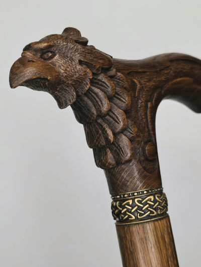 Трость "Венценосный орел Резной"