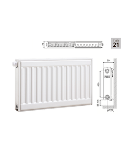 Cтальной панельный радиатор PRADO Universal   21х500х1900