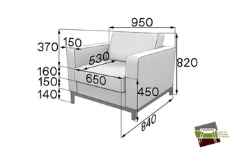 Кресло Бентли (Oregon-16)