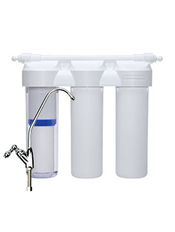 Фильтр проточный 3-х ступенчатый Praktic EU200, поршн. кран (Новая вода)