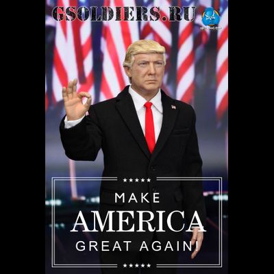 Дональд Трамп  - Коллекционная фигурка 1/6 Donald Trump (AP002) - DID