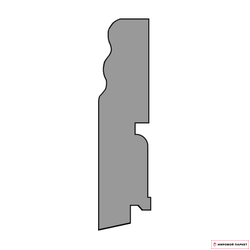 Плинтус Finitura dekor Дуб RR шпон 120х30х2400