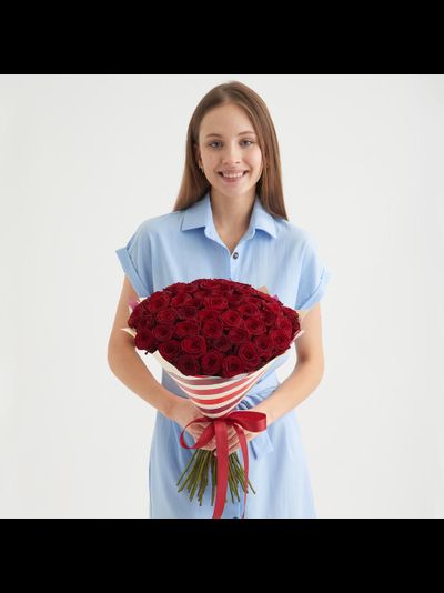 51 красная роза