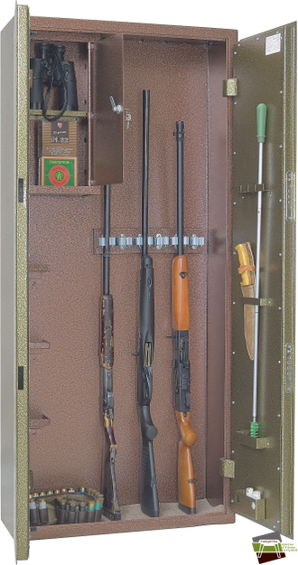 Сейф оружейный ОШ-6П (1500*680*250), медь/бронза