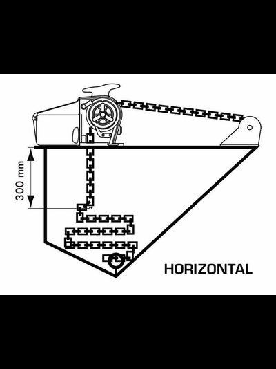 Лебедка якорная &quot;ROYAL&quot; для лодок длиной до 12 метров, ручная, цепь 6мм