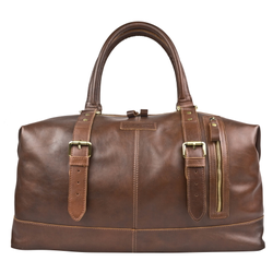 Кожаная дорожная сумка Campora Premium brown (арт. 
4019-53)