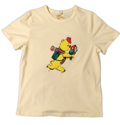 ФУТБОЛКА ЖЁЛАЯ «Привет Мишка» (НА 13 ЛЕТ)