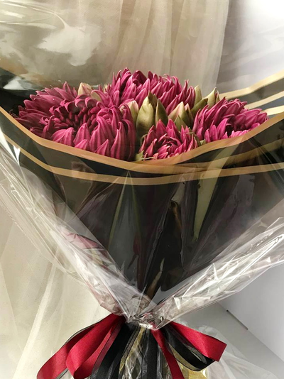 хризантемы из зефира