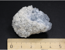 Целестин, друза кристаллов, Мадагаскар (40*30*25 мм, 51 г) №26093