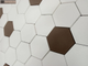 Декоративная облицовочная плитка гексагон Kamastone Соты 11366-2 белый с коричневым, микс