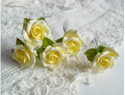 Шпильки "Солнечные розы". ЕСТЬ В НАЛИЧИИ.