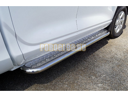 Пороги с площадкой 60,3 мм ТСС для Changan Hunter Plus 2023-