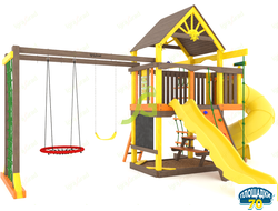Детская площадка IgraGrad Шато с трубой (Дерево) мод.2