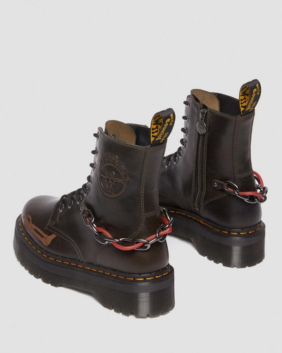 Dark taupe doc martens deals
