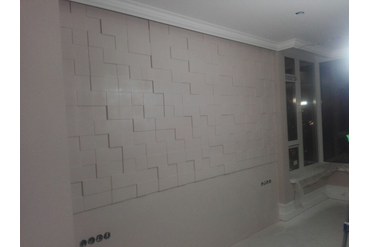 Смонтированные и покрашенные панели