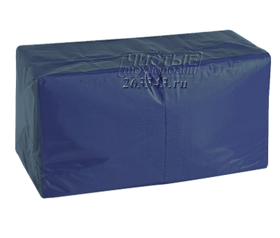 Столовый салфетки, синие, 33х33 см