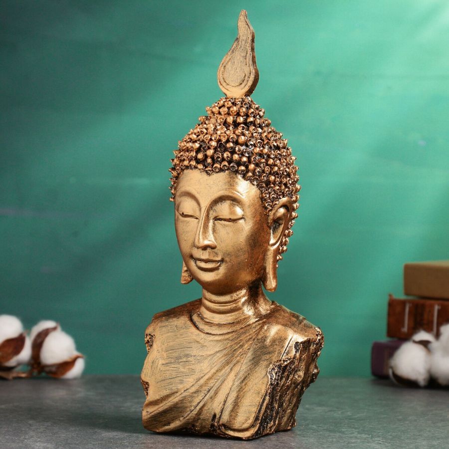 Бюст Будды (золотой) 25 см