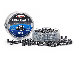 Пули для пневматического оружия Domed Pellets, калибр 4,5 мм, 0,68 грамм (500 шт)