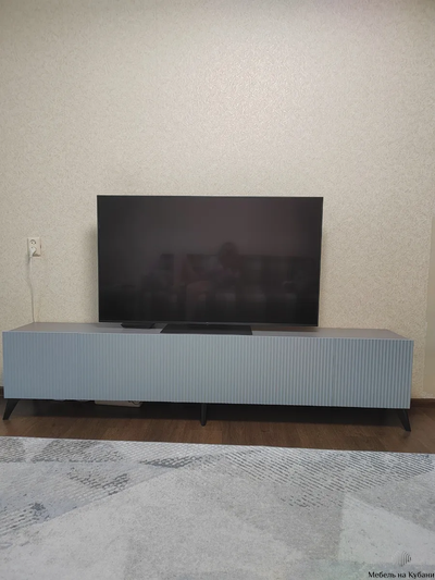 Сканди тумба под ТВ Серый Шифер/Грин Грей Софт