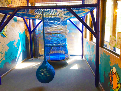 Вязаный игровой лабиринт «Красочные сети «Улей»