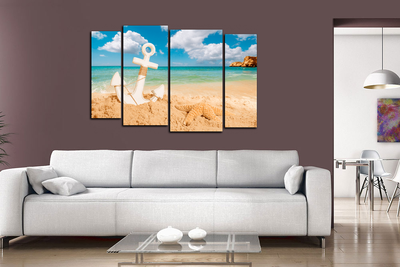 Модульная картина "Голубая лагуна"