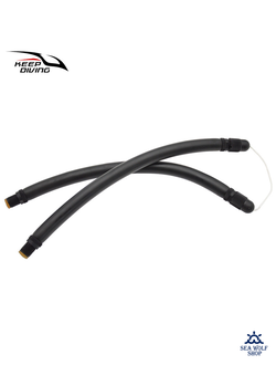 Тяги (тяжи) парные 22см- 16мм Keep Diving черный c зацепом