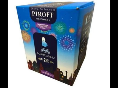 Батарея салютов УМКА БСК0202510-12 PIROFF | Neva-Salut.com