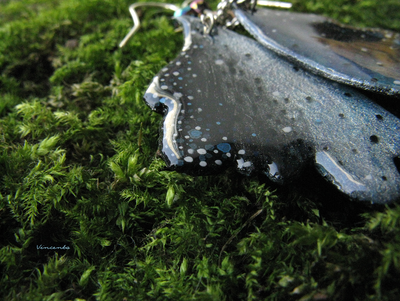 Серьги с крылышками Туманной Феи (маленькие; длина - 5,6 см)