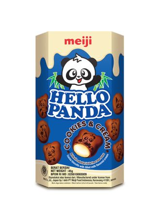 Печенье Meiji Hello Panda кукис крем 45 гр (10 шт)*8