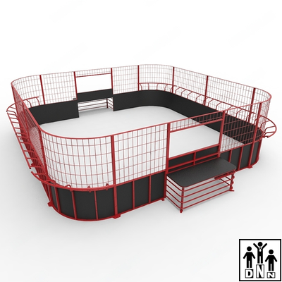 Панна площадка стальная квадратная с высоким бортом