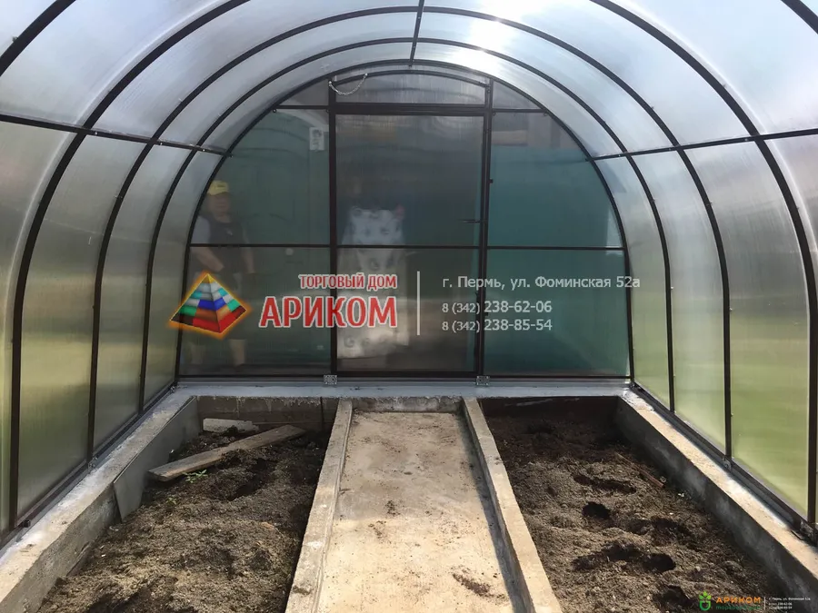 Теплицы и сотовый поликарбонат в Перми от Ариком