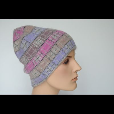 Шапка в клетку разноцветная Vizio Италия 1038 CY