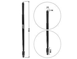 Кисть BRONSUN 2в1 «СКОШЕННАЯ» «УЗКАЯ - 6 мм» + щёточка
