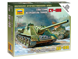 Сборная модель: (Звезда 6211) Советский истребитель танков СУ-100