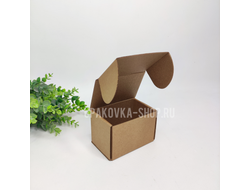 Коробка с откидной крышкой 100*70*70 мм БУРЫЙ