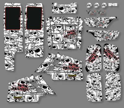 Наклейки на квадроцикл Yamaha YFZ 350 Banshee #545 metal mulisha