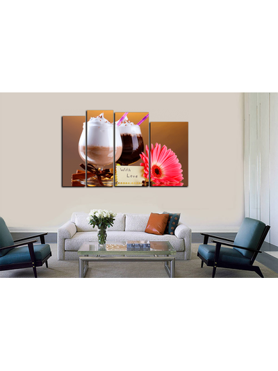 Модульная картина &quot;Напитки с любовью&quot;