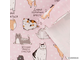 Бумага упаковочная глянцевая «Коты» Пожелания 70 x 100 см