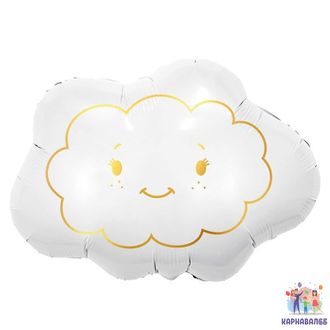 Облако 66 см фольга ( шар + гелий+ лента)