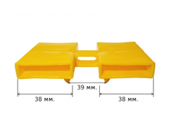 Латодержатель двойной 38 мм центральный