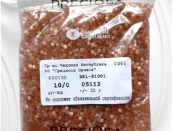 Коричневый сатиновый бисер