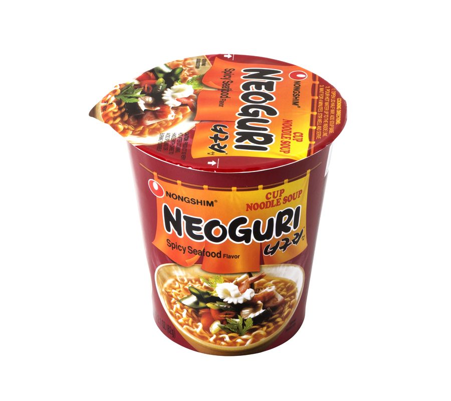 Корейская лапша быстрого приготовления "NONGSHIM" НЕОГУРИ Neoguri Ramen (ОСТРЫЙ ВКУС МОРЕПРОДУКТОВ) 