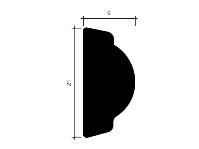 Молдинг 1.51.378 - 21*9*2000мм
