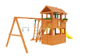 Детская площадка для дачи "Клубный домик 2 с рукоходом"