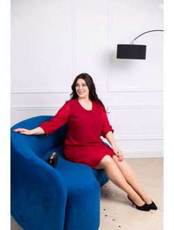 Платье шифон 172599 бордо 54,56,62,64р Sale