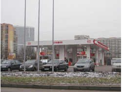 Реклама на АЗС в районе Ново-Переделкино