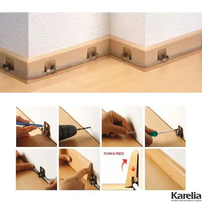 Клипсы для монтажа плинтуса Pedross Clipstar 50 шт