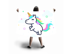 Флаг большой Единорог №11