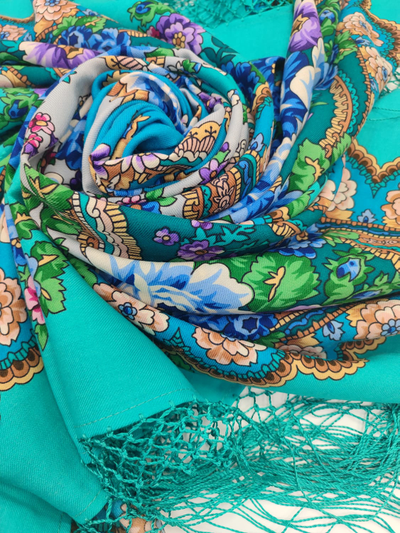 Павловопосадский платок Времена года. Весна 706-11