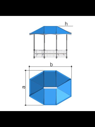 Беседка со столом и сиденьями Romana 301.02.00